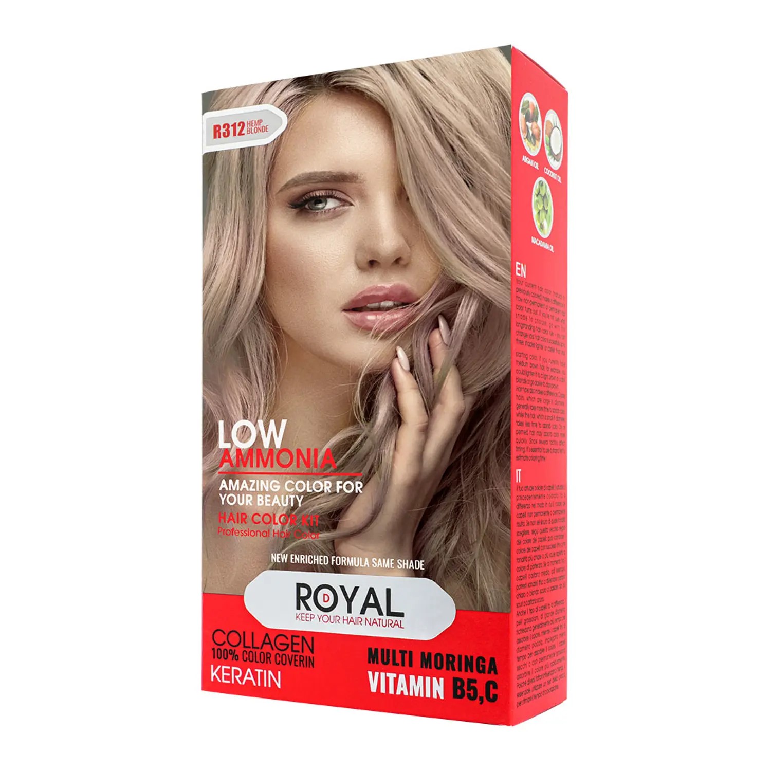 کیت رنگ مو بلوند کنفی رویال کد R312
